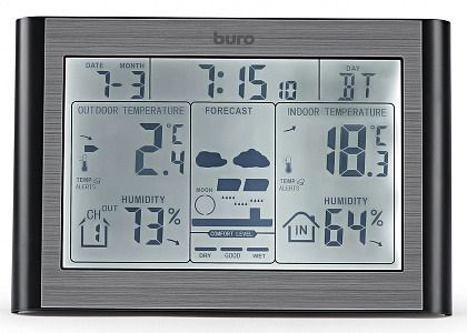 Погодная станция Buro BU-WSH114-LIGHT серебристый