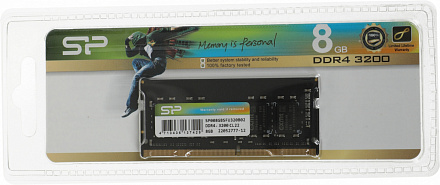 Память DDR4 8Gb 3200MHz Silicon Power SP008GBSFU320B02 RTL PC4-25600 CL22 SO-DIMM 260-pin 1.2В single rank Ret