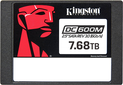 Накопитель SSD Kingston SATA III 7.68TB SEDC600M/7680G DC600M 2.5" 1 DWPD