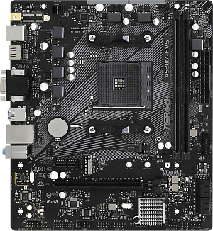 Материнская плата Asrock A520M-HVS Soc-AM4 AMD A520 2xDDR4 mATX AC`97 8ch(7.1) GbLAN RAID+VGA+HDMI