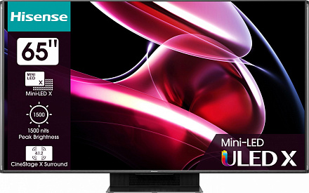 Телевизор LED Hisense 65" 65UXKQ темно-серый 4K Ultra HD 120Hz DVB-T DVB-T2 DVB-C DVB-S DVB-S2 USB WiFi Smart TV