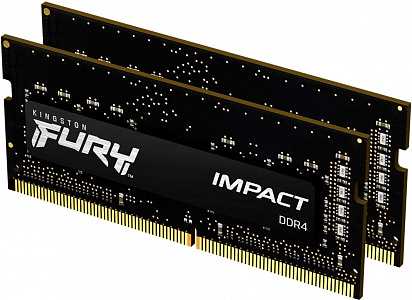 Память DDR4 2x8Gb 3200MHz Kingston KF432S20IBK2/16 Fury Impact RTL PC4-25600 CL20 SO-DIMM 260-pin 1.2В single rank Ret