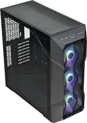 Корпус Cooler Master MasterBox TD500 Mesh V2 черный без БП ATX 4x120mm 4x140mm 2xUSB3.0 1xUSB3.1 audio bott PSU