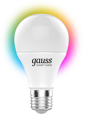 Умная лампа Gauss IoT Smart Home E27 8.5Вт 806lm Wi-Fi (1170112)