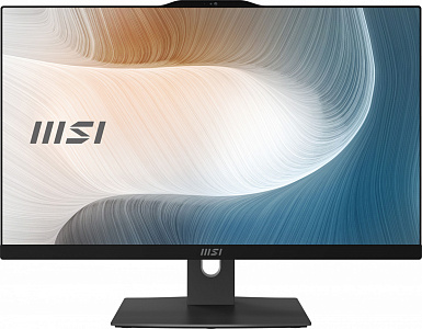 Моноблок MSI Modern AM242P 12M-691RU 23.8" Full HD i5 1240P (1.7) 16Gb SSD512Gb Iris Xe noOS GbitEth WiFi BT 120W клавиатура мышь Cam черный 1920x1080