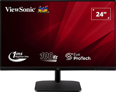 Монитор ViewSonic 23.8" VA2432-mhd черный IPS LED 4ms 16:9 HDMI M/M матовая 250cd 178гр/178гр 1920x1080 75Hz VGA DP FHD 2.4кг