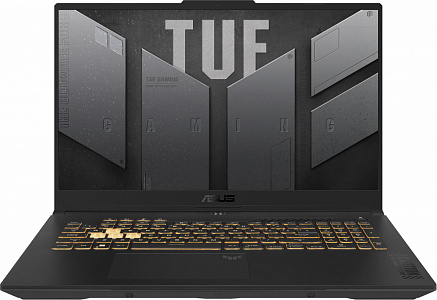 Ноутбук Asus TUF Gaming F17 FX707ZU4-HX058 Core i7 12700H 16Gb SSD512Gb NVIDIA GeForce RTX4050 6Gb 17.3" IPS FHD (1920x1080) noOS grey WiFi BT Cam (90NR0FJ5-M00370)