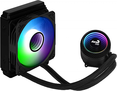 Система водяного охлаждения Aerocool Mirage L120 Soc-AM4/1151/1200/2066/1700 4-pin 20-27dB Al+Cu 200W 756gr LED Ret