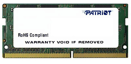 Память DDR4 8Gb 2666MHz Patriot PSD48G266682S Signature RTL PC4-21300 CL19 SO-DIMM 260-pin 1.2В quad rank Ret